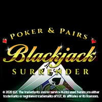 Blackjack Poker and Pairs with Surrender in TableGames